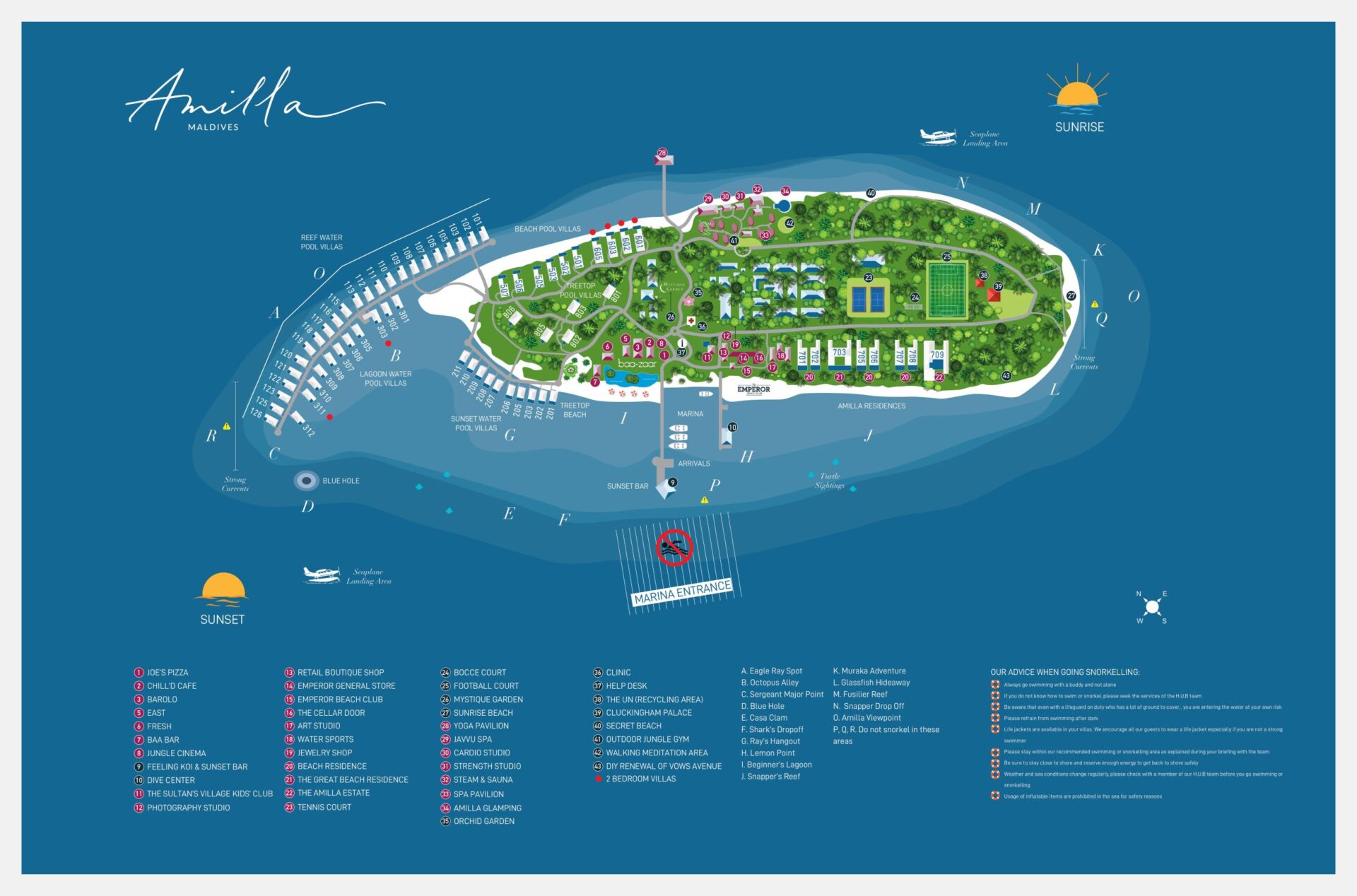 Amilla Resort Map