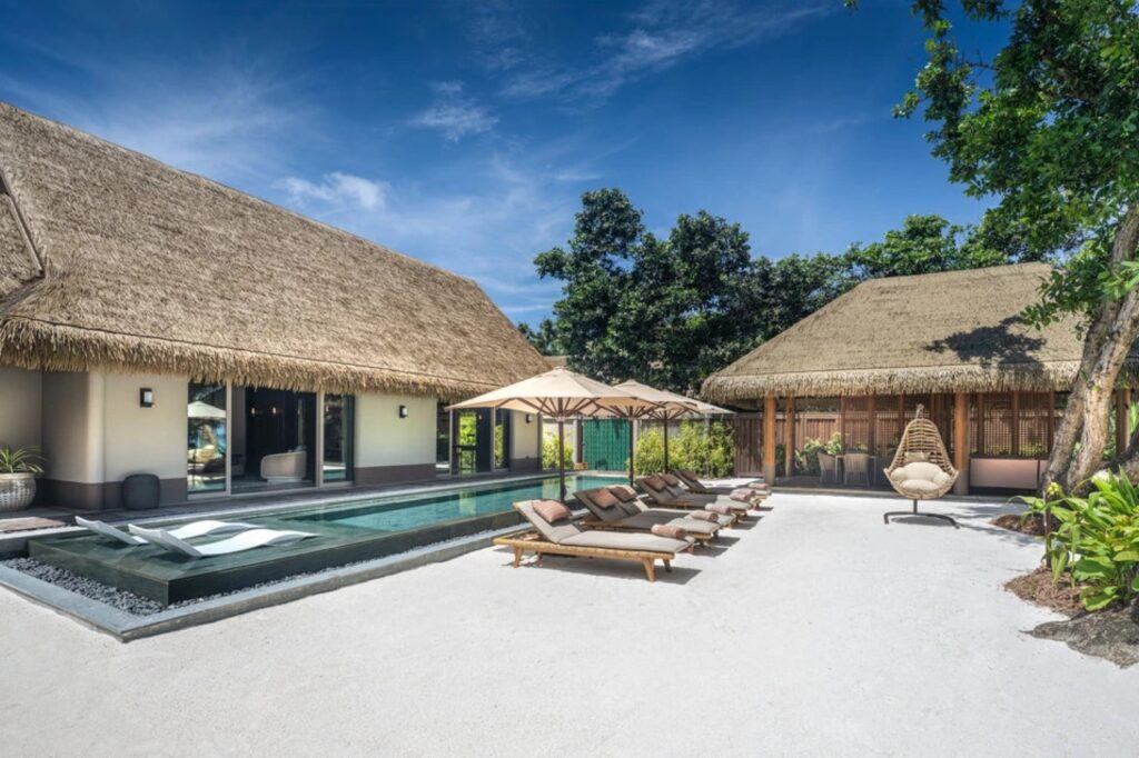 joali maldives three bedroom beach residence