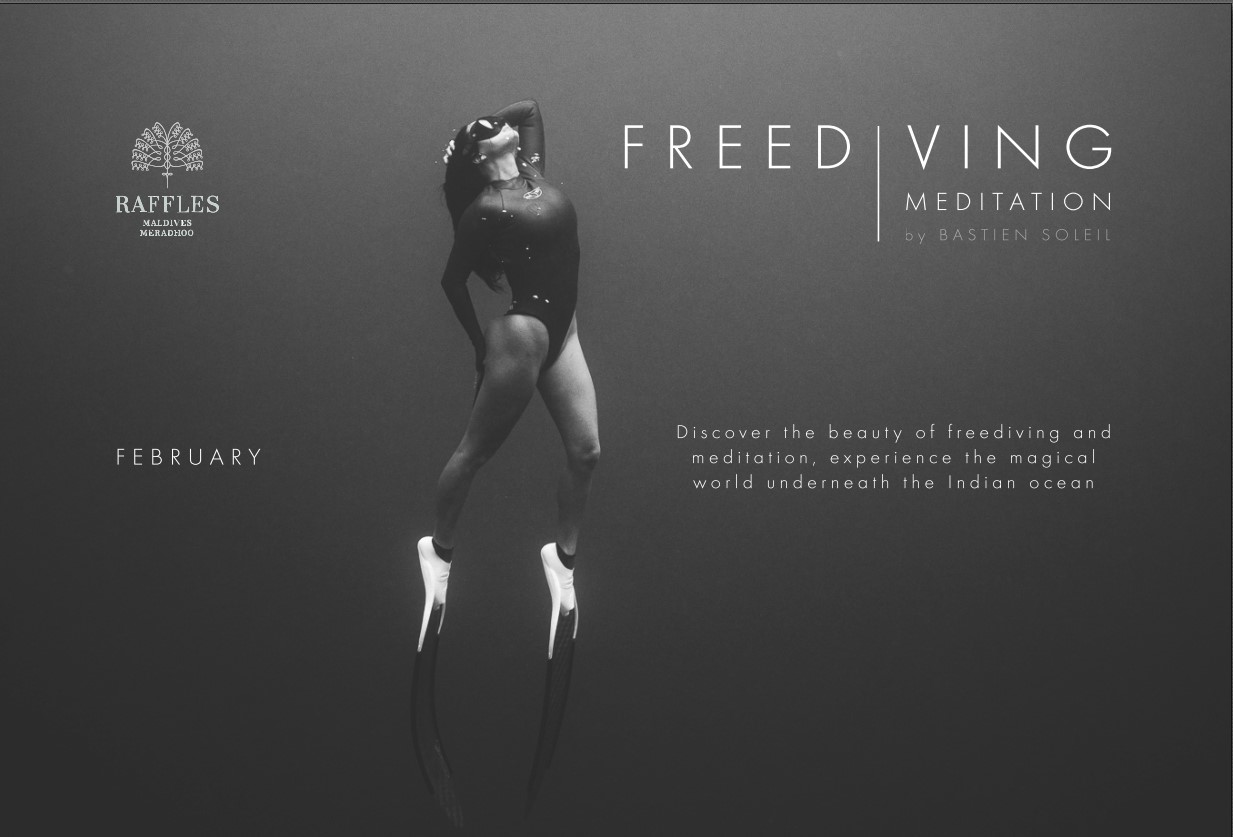 February 2022 Exclusive at Raffles Maldives Meradhoo: the Freediving Meditation Course