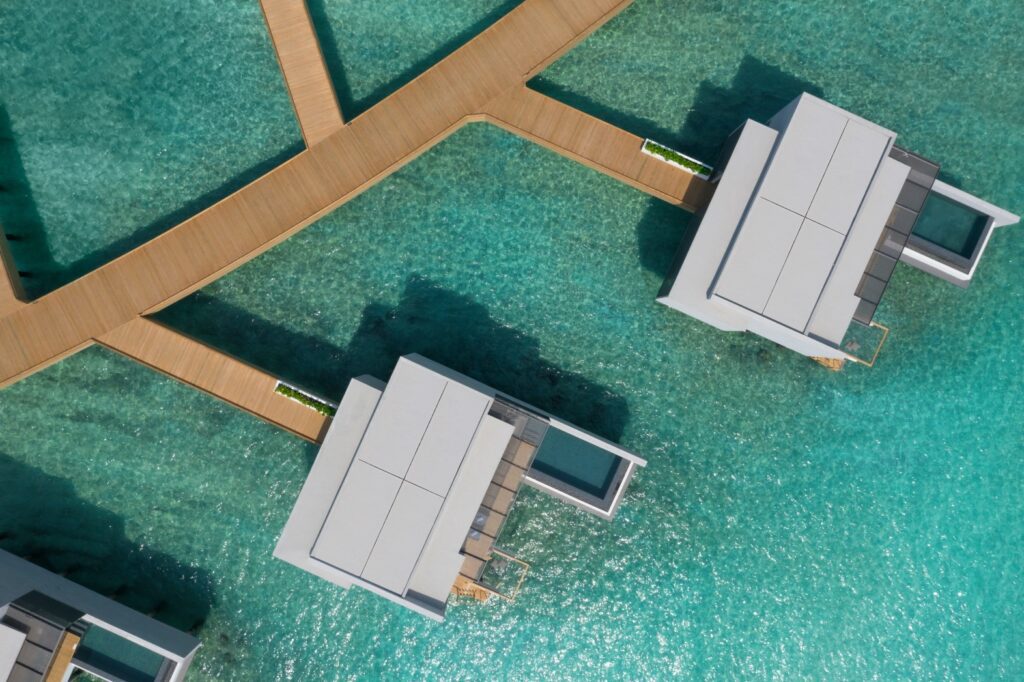 Alila Kothaifaru Maldives Watervilla Aerial
