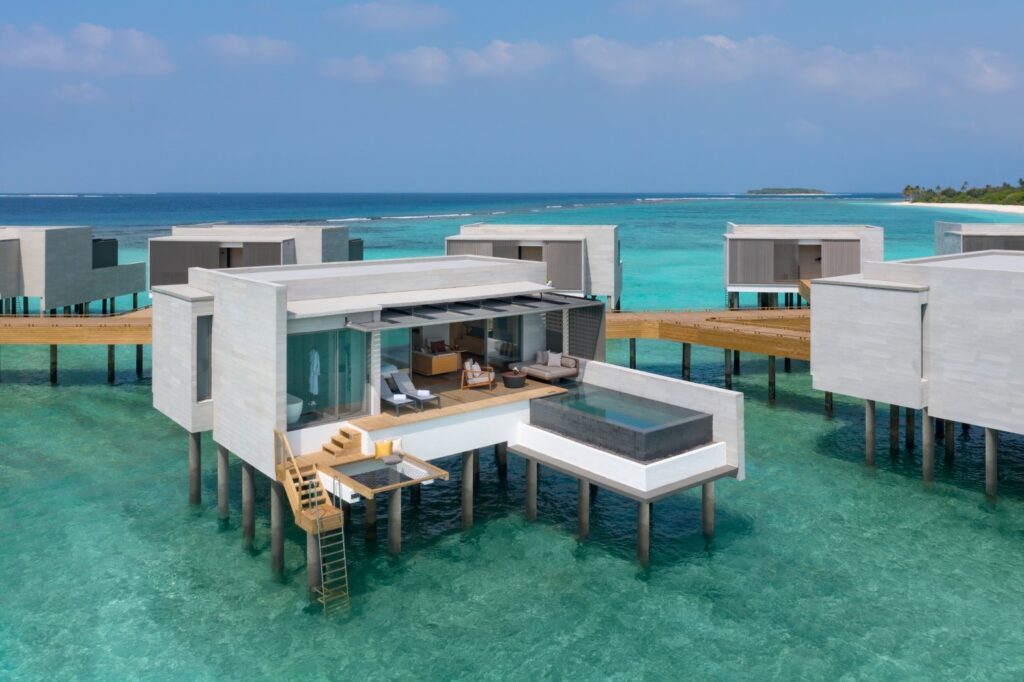 Alila Kothaifaru Maldives Watervilla Aerial Exterior