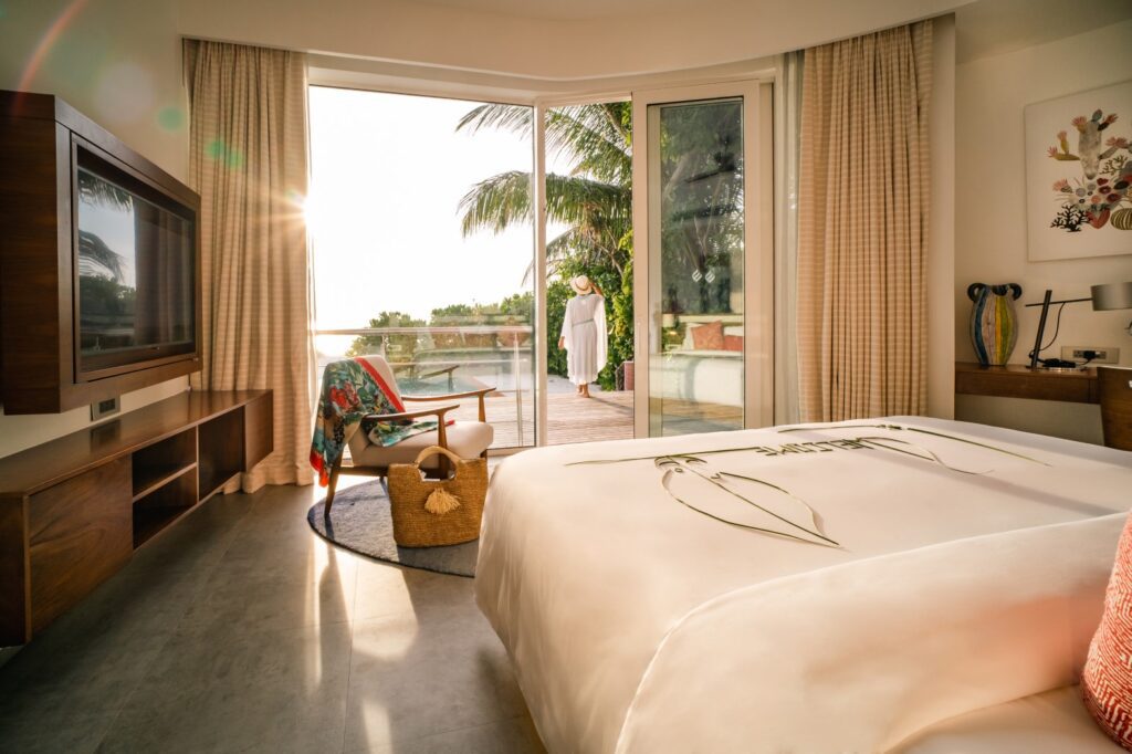 Jumeirah Maldives Beach Villa Bedroom