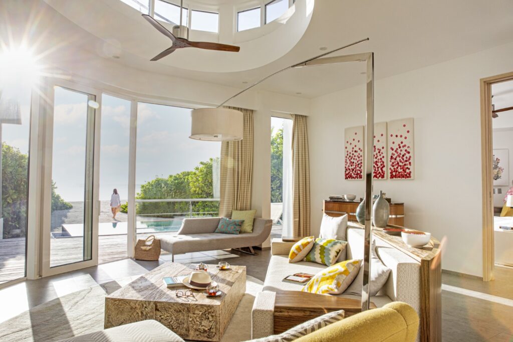Jumeirah Maldives Beach Villa Interior lounge