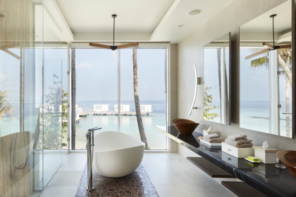 Jumeirah Maldives Three Bedroom Beach Retreat Bathroom