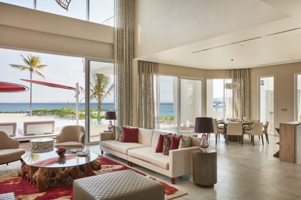 Jumeirah Maldives Three Bedroom Beach Retreat Living Area