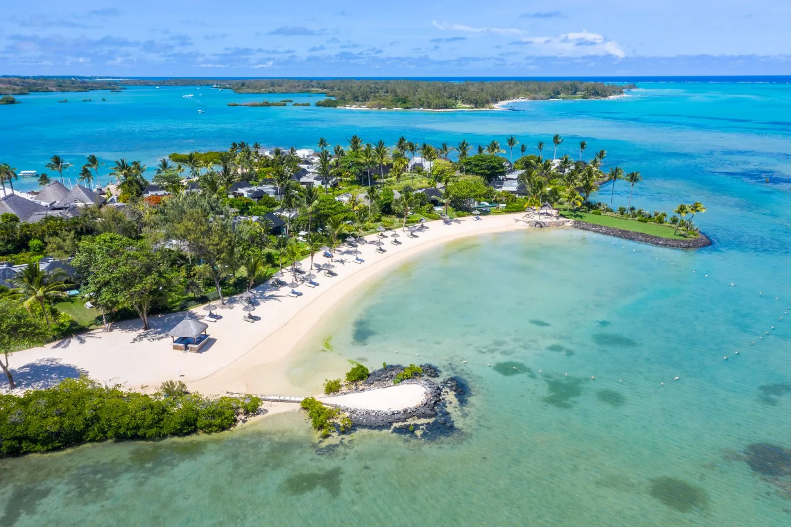 fs at anahita mauritius aerial