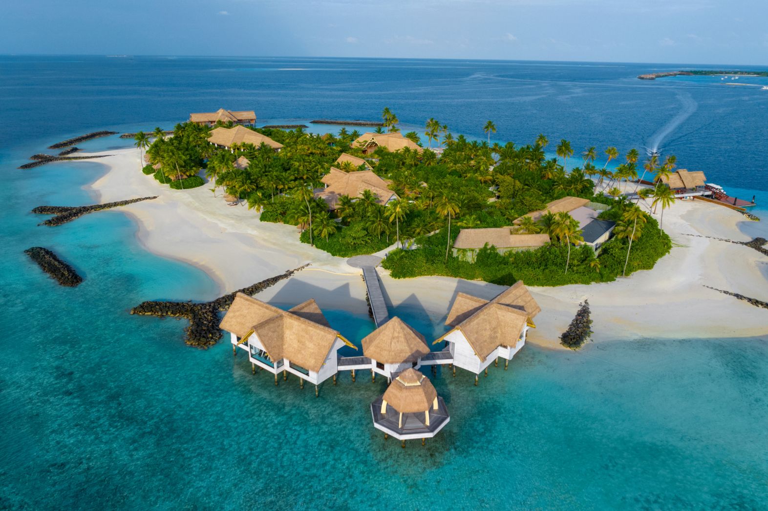 Ithaafushi The Private Island Spa & Wellness Aerial Spa View